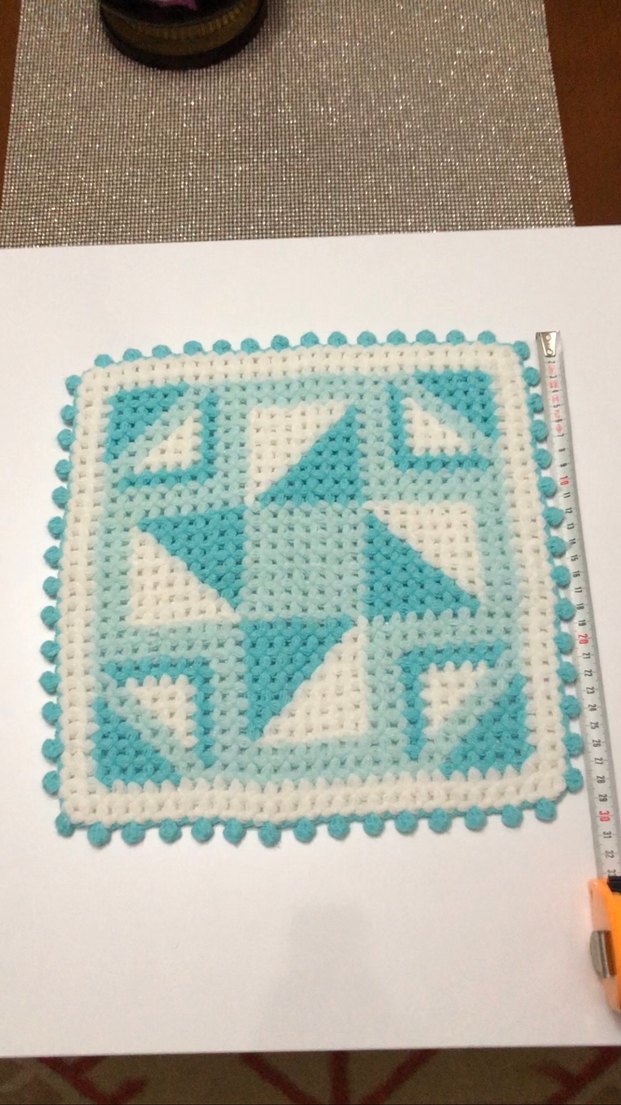 Pastel Mavi Örgü Banyo Lifi - Görsel 4