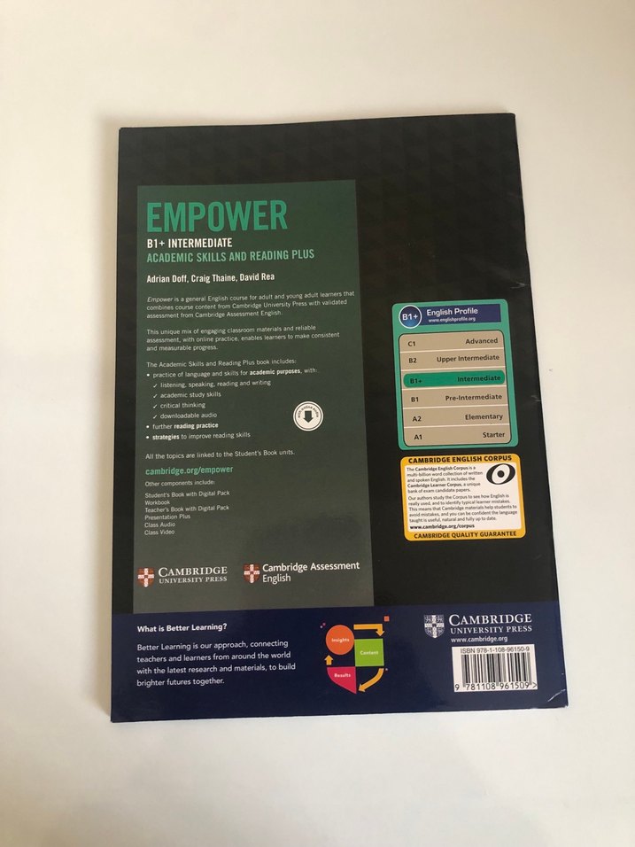 Cambridge Empower B1+ Intermediate Kitap - Görsel 2