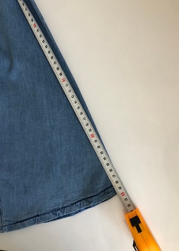 m Beden mavi Renk Pacalı kiloş ince kot kumaş uzun etek