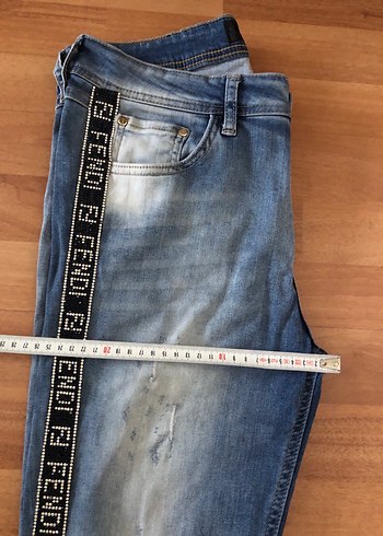 Fendi Orjinal Taşlı Şık jean Pantolon - Görsel 4