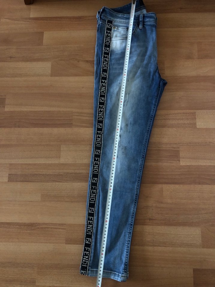 Fendi Orjinal Taşlı Şık jean Pantolon - Görsel 3