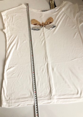 ŞANS LIFE Kısa Kollu Paletli Tişört - Görsel 5