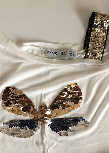 ŞANS LIFE Kısa Kollu Paletli Tişört - Görsel 6