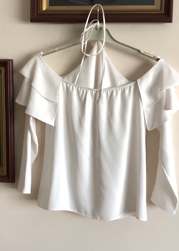 Boyundan Bağlamalı Adl Kadın Bluz - Görsel 2