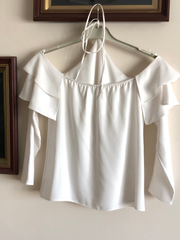 Boyundan Bağlamalı Adl Kadın Bluz - Görsel 2