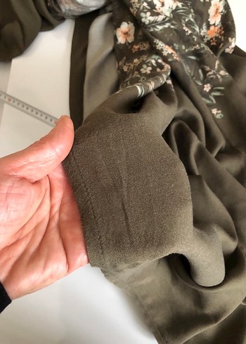 Çiçek Desenli Kruvaze Avelop Uzun Elbise - Görsel 6