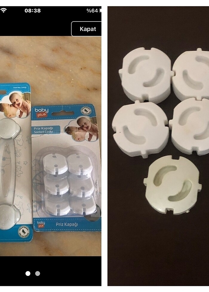 Çoçuk güvenlik Çekmece dolap kilidi piriz ka - Görsel 2