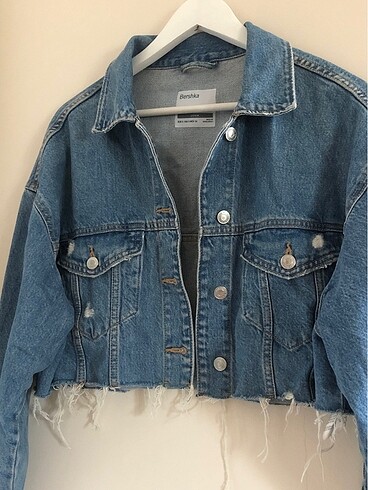 Bershka Bershka crop oversize kot ceket