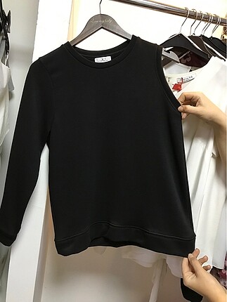 Siyah Bayan Sweatshirt