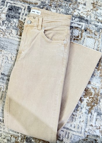 Bej Kadın Denim Pantolon