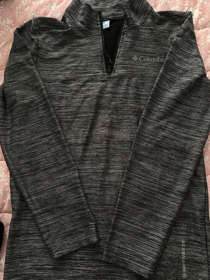 Columbia Gri Kahverengi Yarım Fermuarlı Sweatshirt - Görsel 3