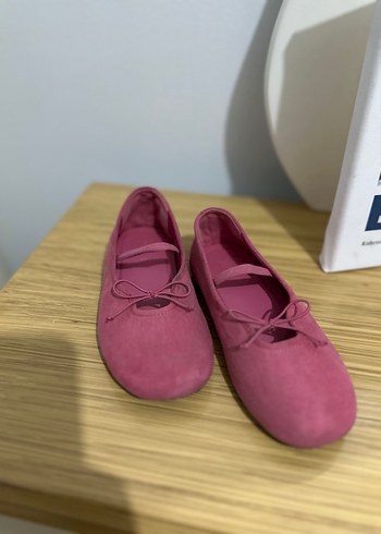 Pembe Süet Fiyonklu Kız Babet - Görsel 4