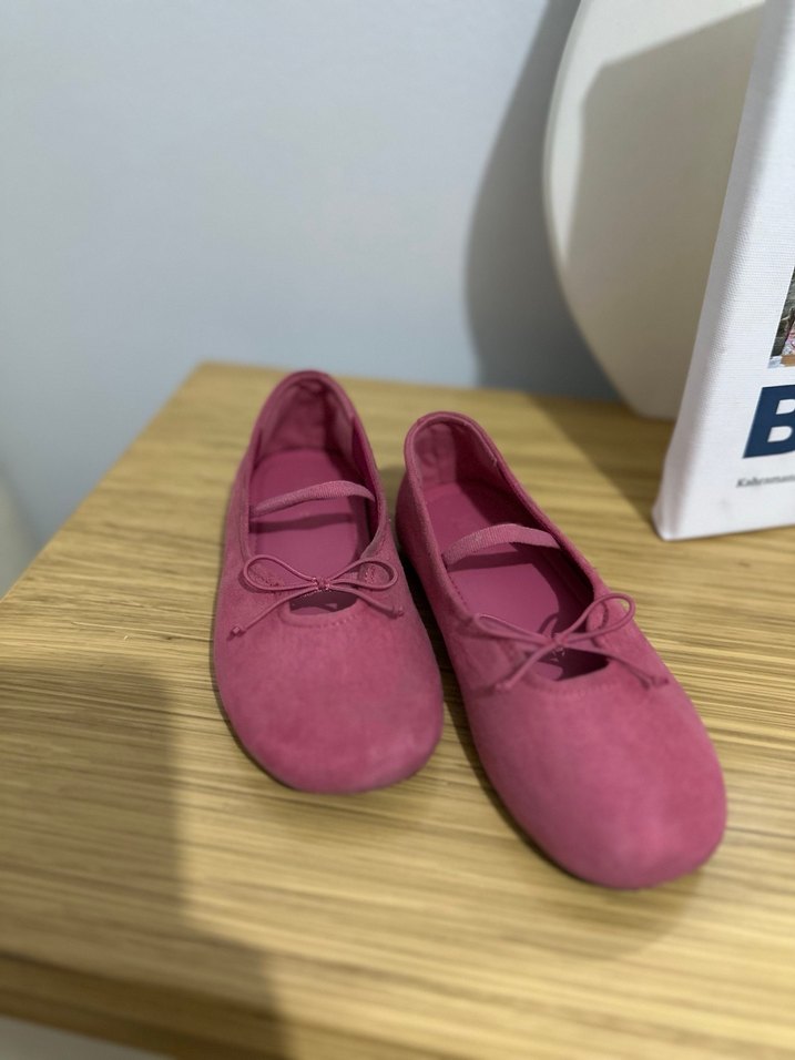 Pembe Süet Fiyonklu Kız Babet - Görsel 4