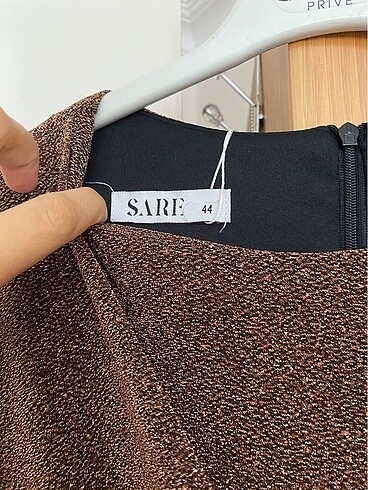 44 Beden kahverengi Renk Elbise