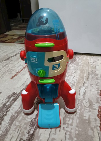 imaginarium marka Renkli Kırmızı Roket Figürü ve Astronot - Görsel 3