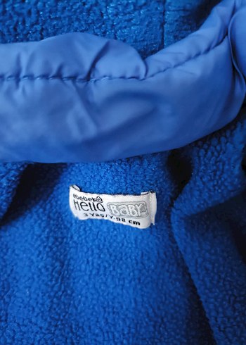 Mavi Erkek Çocuk Kapüşonlu Mont - Görsel 4