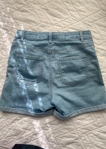 s Beden mavi Renk Mavi Mini Denim Şort
