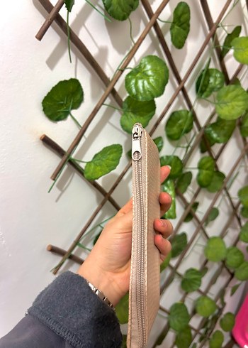 Bej Deri Desenli Kadın Cüzdan - Görsel 2