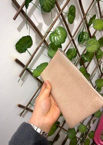 Bej Deri Desenli Kadın Cüzdan - Görsel 3