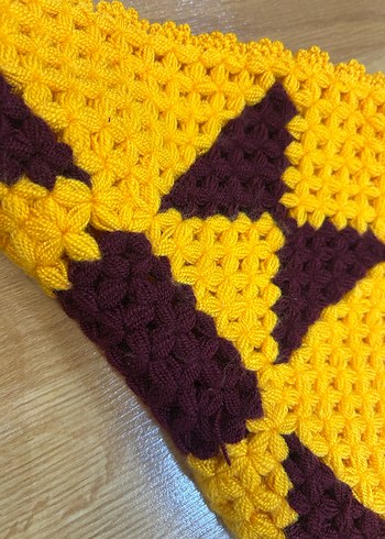 Kahverengi Örgü Banyo Lifi - Görsel 4