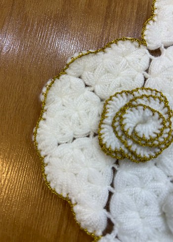 Beyaz Çiçek Desenli Gelin Lif Seti - Görsel 9