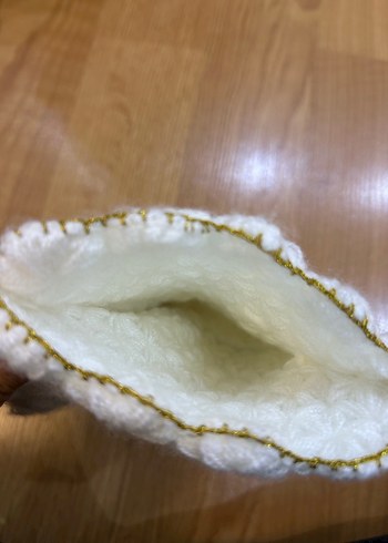 Beyaz Çiçek Desenli Gelin Lif Seti - Görsel 3