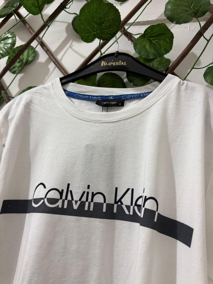 Calvin Klein Beyaz Baskılı Erkek Tişört - Görsel 5