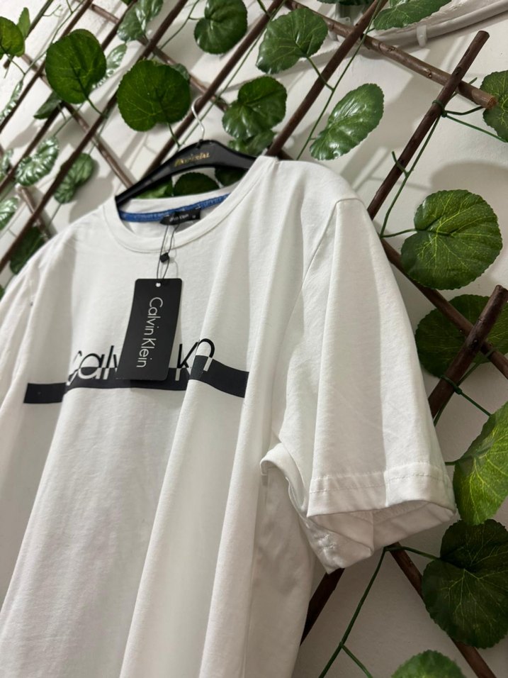 Calvin Klein Beyaz Baskılı Erkek Tişört - Görsel 2