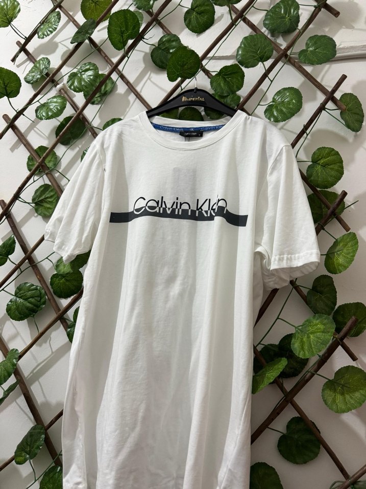 Calvin Klein Beyaz Baskılı Erkek Tişört - Görsel 3