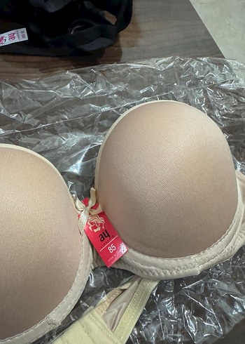 Bej Düz Destekli Sütyen - Görsel 2