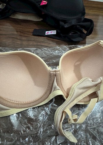 Bej Düz Destekli Sütyen - Görsel 4