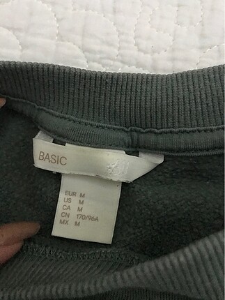 H&M h&m haki yeşil sweatshirt