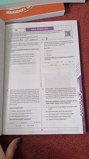 Beden Sosyal bilimler denemeleri limit yayınları