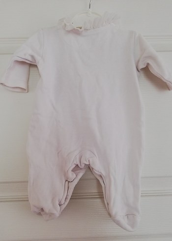 Nakışlı Beyaz Bebek Kız Tulum - Görsel 4