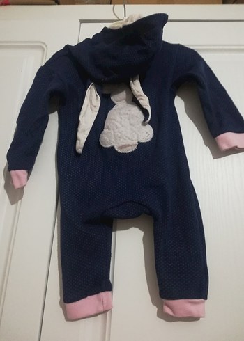 Kız Bebek Kapüşonlu Tulum - Görsel 4