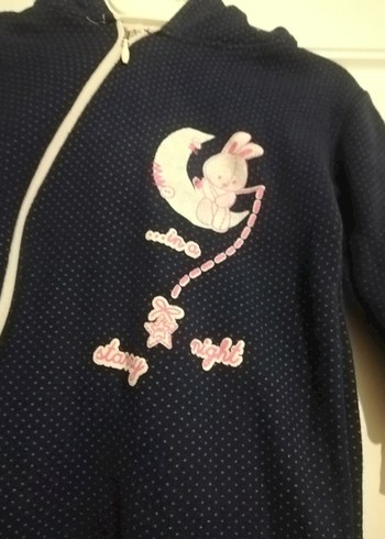 Kız Bebek Kapüşonlu Tulum - Görsel 6