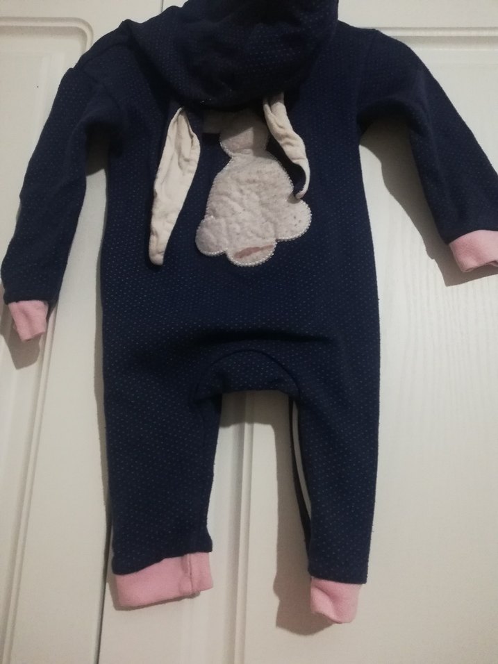 Kız Bebek Kapüşonlu Tulum - Görsel 3