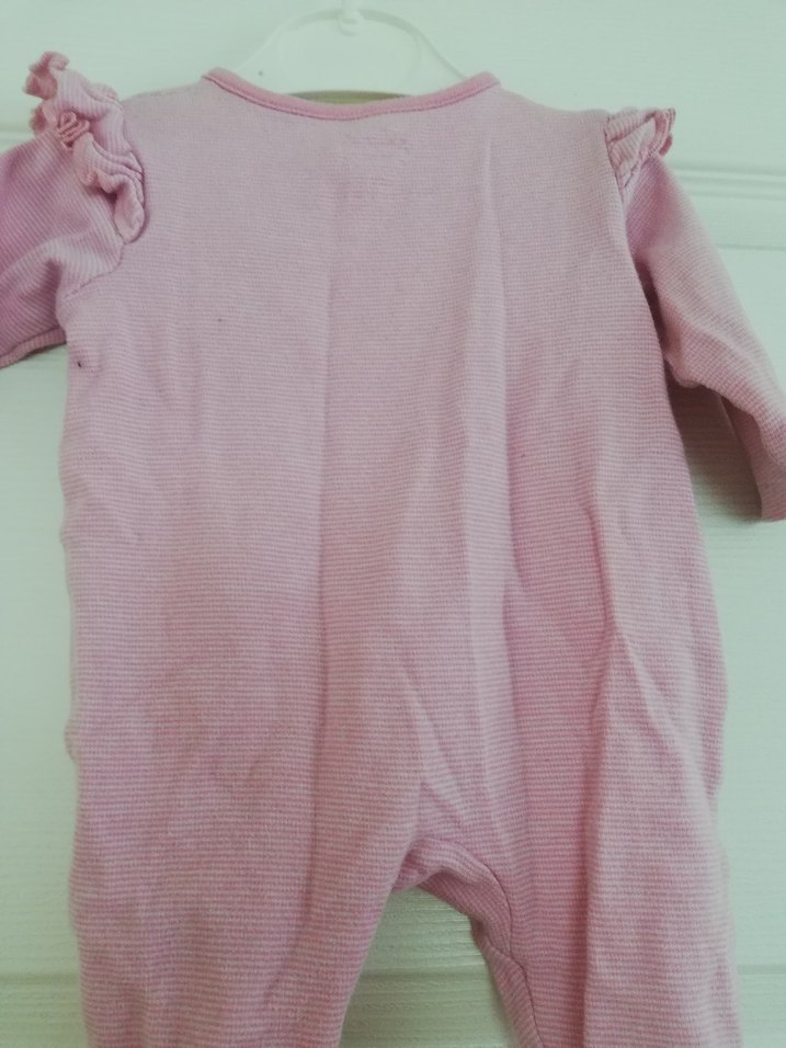 Pembe Kız Bebek Fırfırlı Tulum - Görsel 4