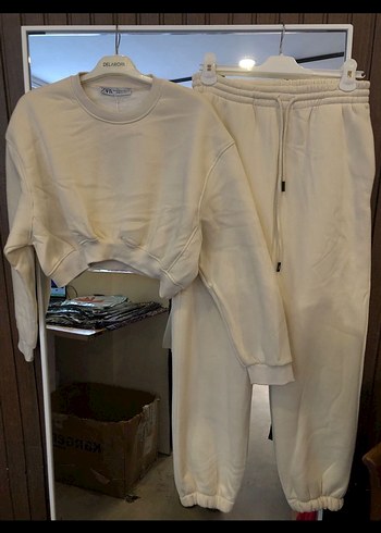 Beyaz Salaş Kadın Eşofman Altı - Görsel 2