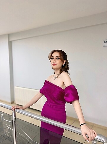 Fuşya abiye
