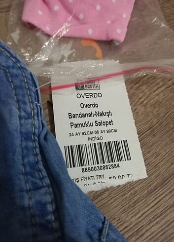 24-36 Ay Beden Salopet