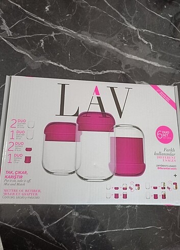 Lav 3 lu saklama kabı 