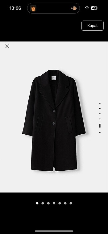 Bershka kaşe kaban