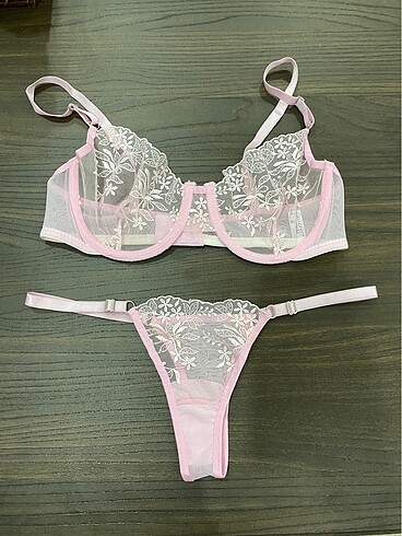 Pink Bralet Set