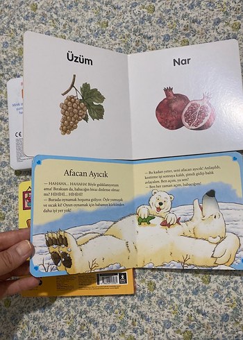 Benekler için kalın kitap Meyveler, Evdeki Şekiller dokun hisset - Görsel 3