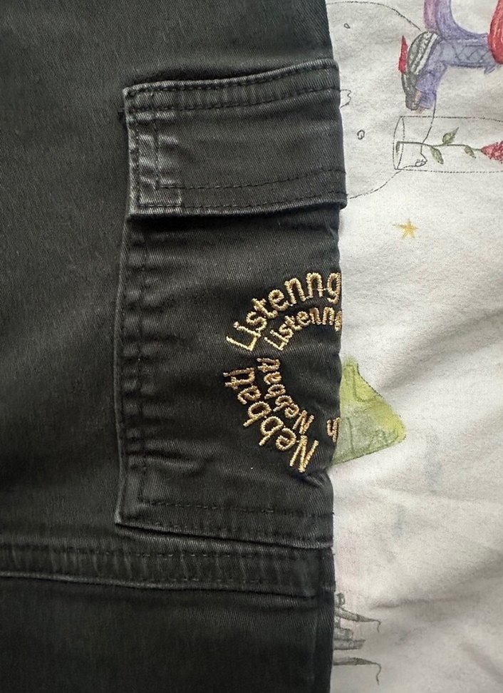 Nebati Erkek Çocuk Siyah Bol Kesim Kot Pantolon - Görsel 3