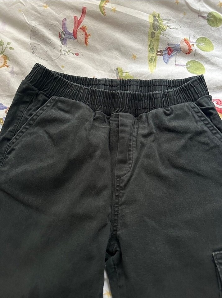 Nebati Erkek Çocuk Siyah Bol Kesim Kot Pantolon - Görsel 4