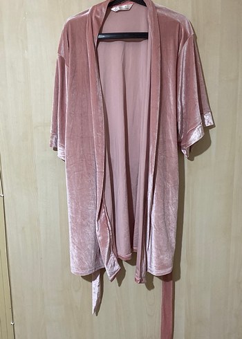 Pembe Kadın Midi sabahlık