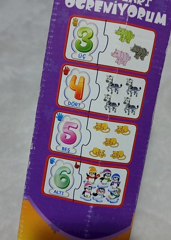  Beden Renkli EVA Köpük Sayılar Puzzle Eğitici Oyuncak