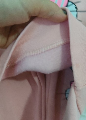 Pembe Bebek Kız Uzun Kollu Baskılı Takım - Görsel 3